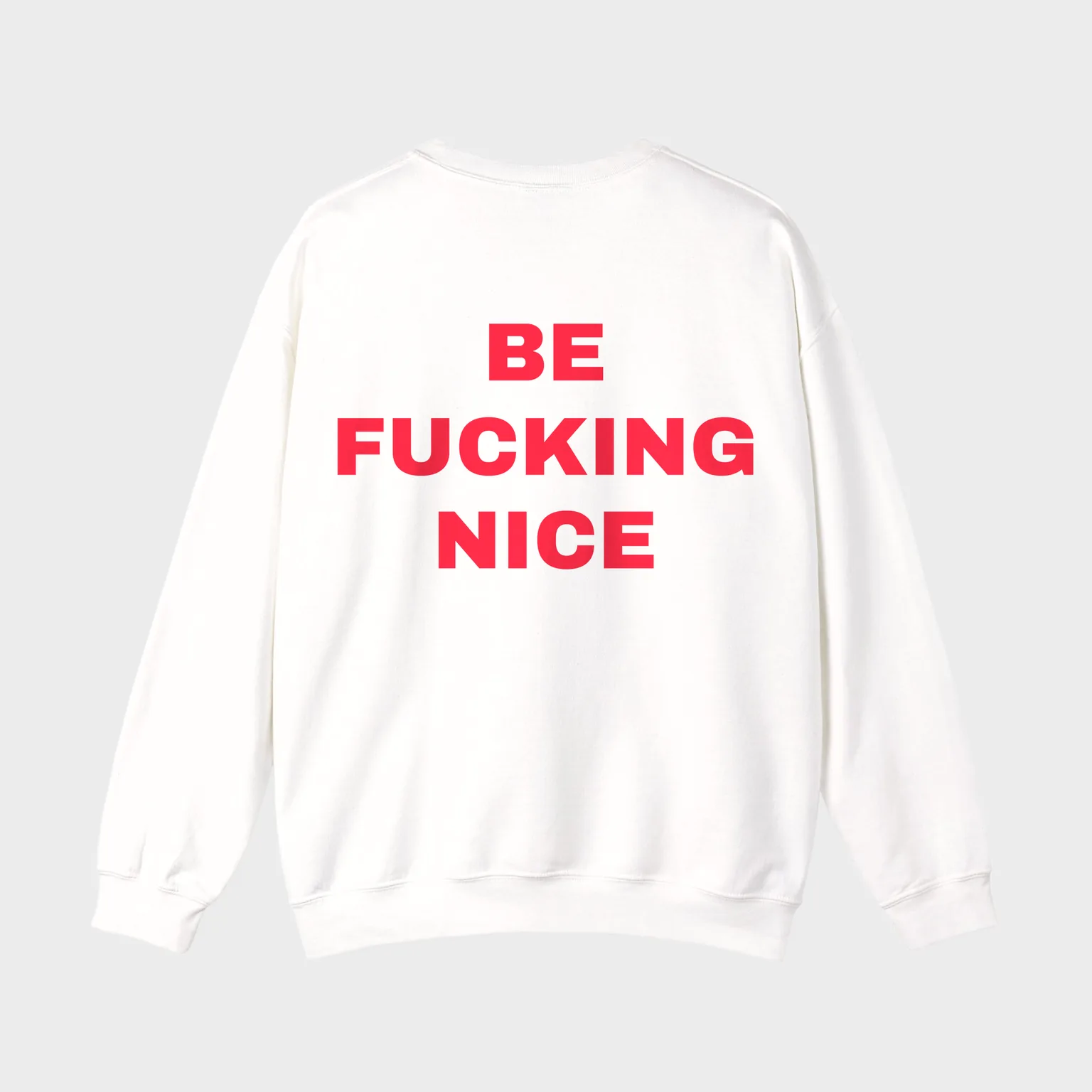 Be Fucking Nice — full back print