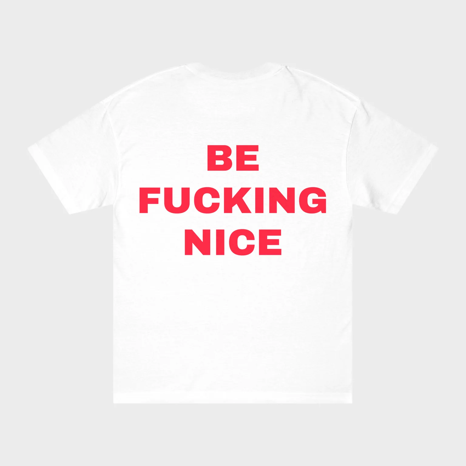 Be Fucking Nice — full back print