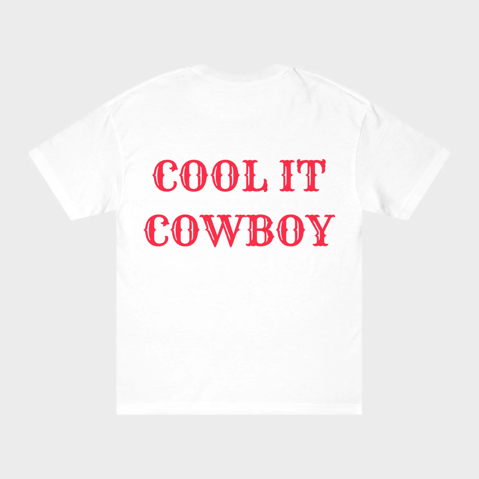 Cool It Cowboy — full back print