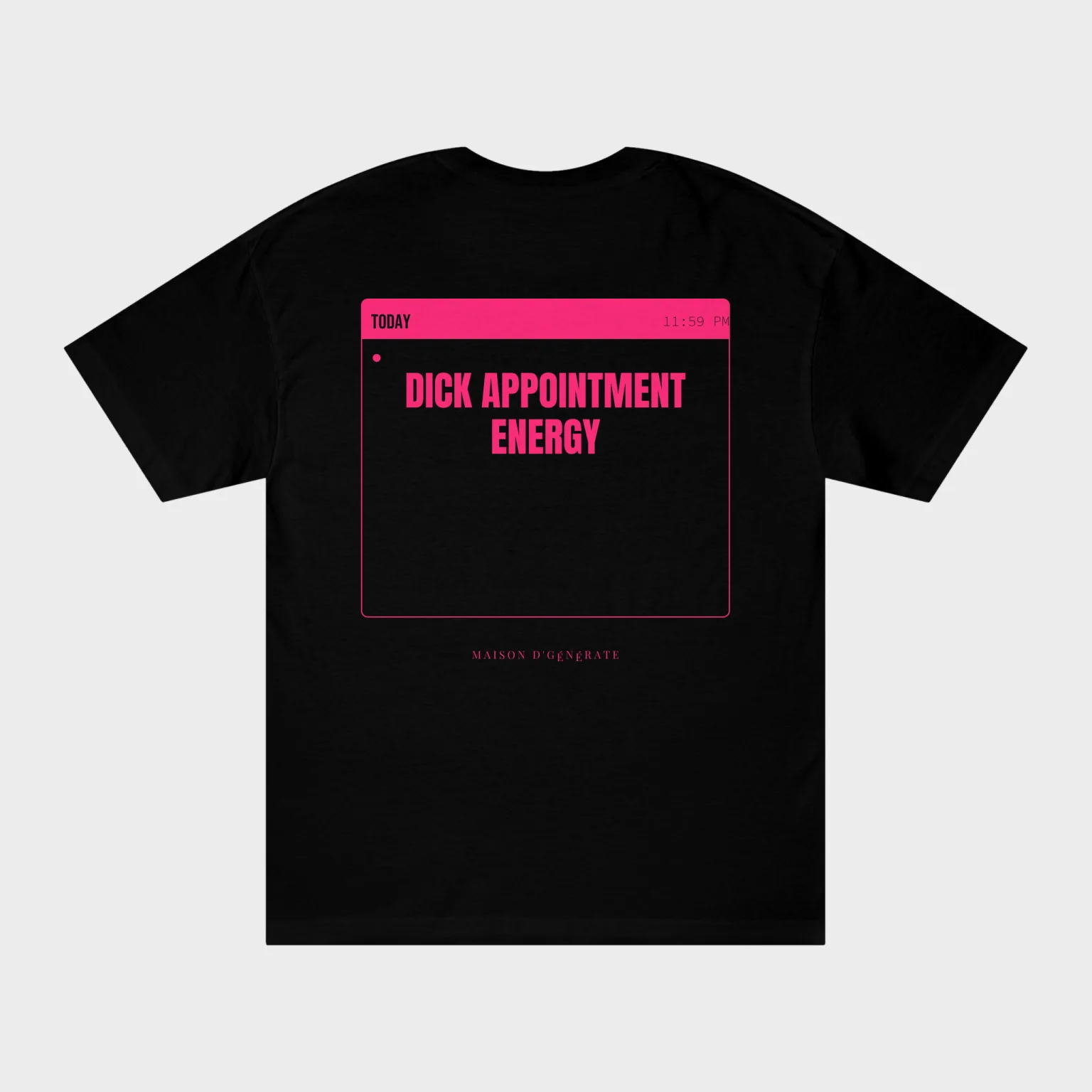 Dick Appointment Energy — full back print