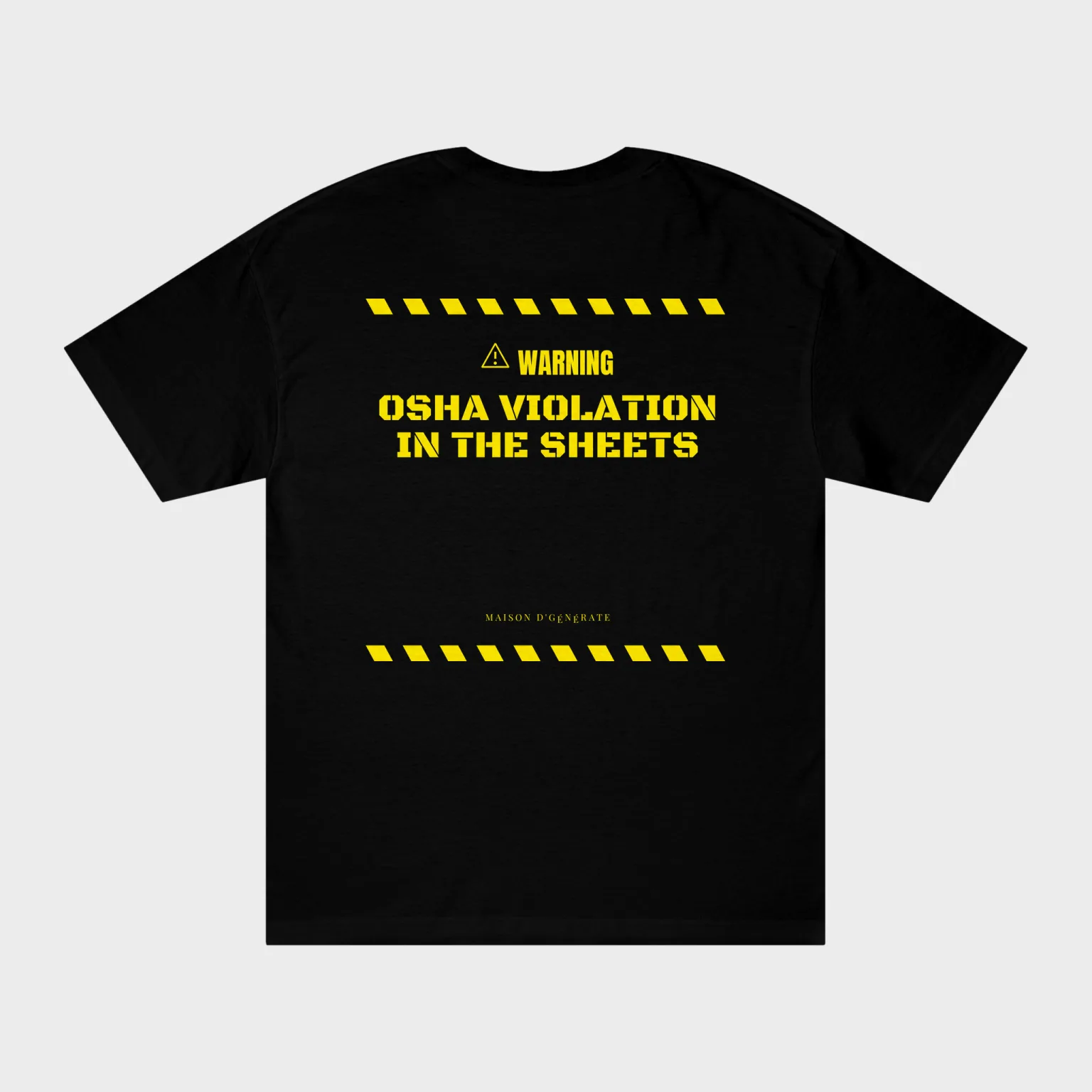 OSHA Violation in the Sheets — full back print