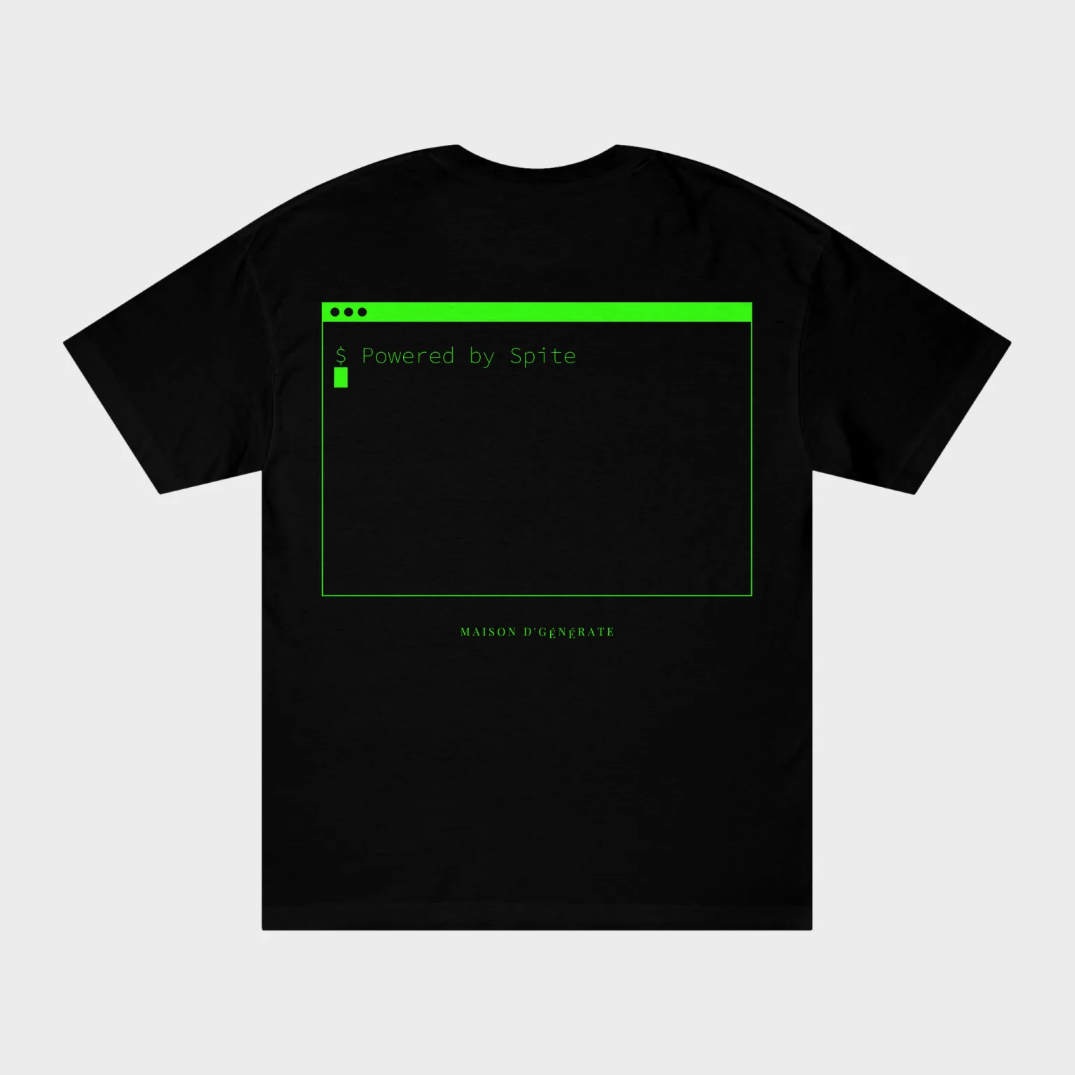 Powered by Spite — full back print