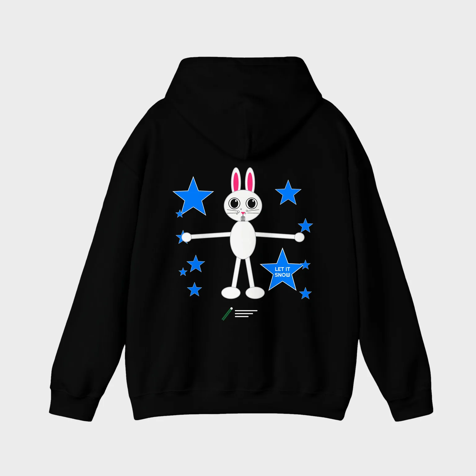 Snow Bunny, Let It Snow — full back print