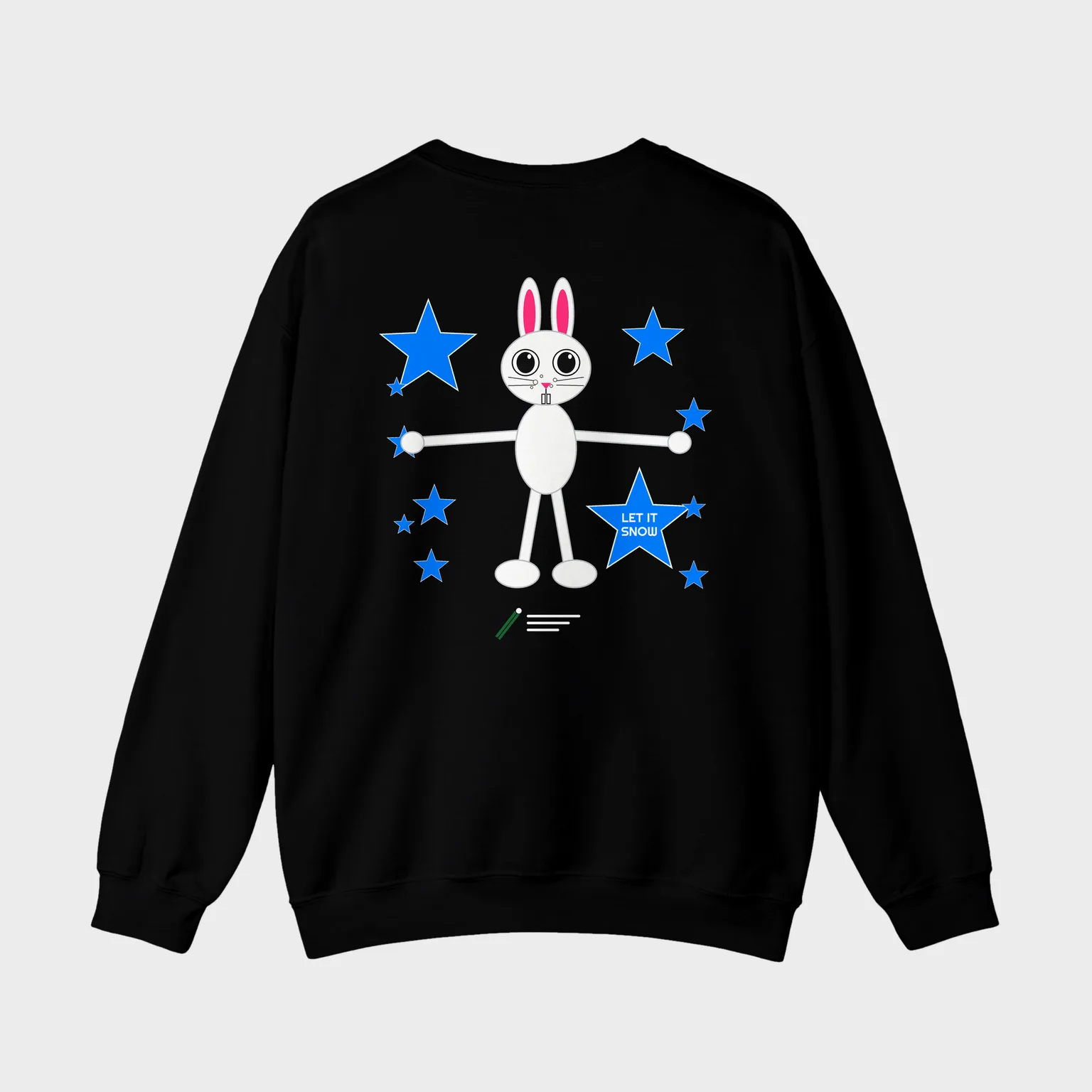 Snow Bunny, Let It Snow — full back print