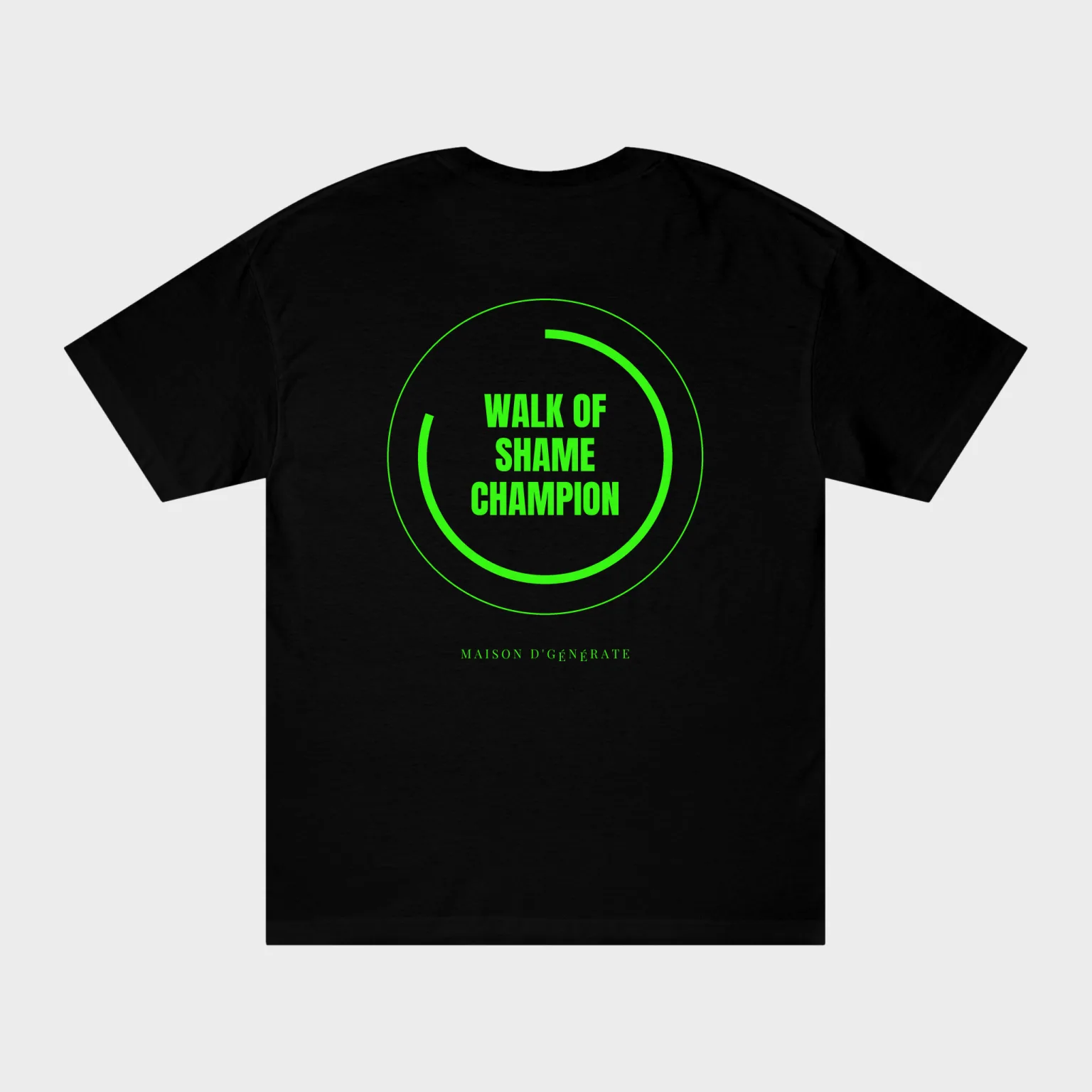 Walk of Shame Champion — full back print